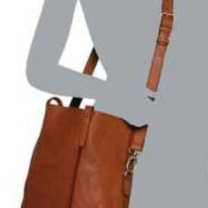 MARTA PONTI TAN LEATHER BAG - LIKE NEW